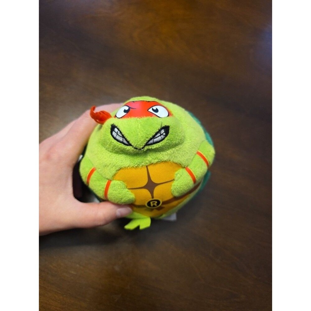 New TY Beanie Ballz TMNT Raphael Plush, Teenage Mutant Ninja Turtles